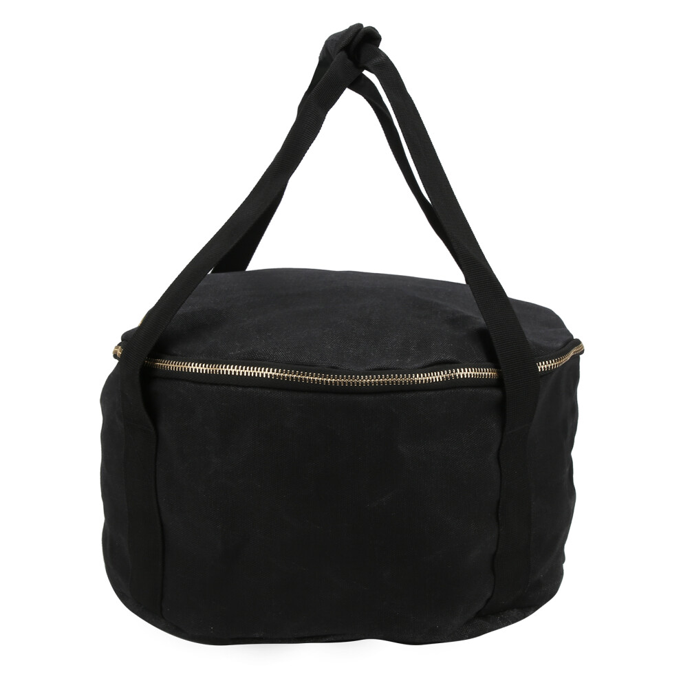 Housse de transport pour cocotte en fonte, design unique, tissu en toile cirée imperméable, fermeture éclair de haute qualité pour vos aventures