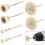 6PCS 15-25mm Βούρτσα Τρυπανιού Μαλλί Καθαρισμός Τροχός Βούρτσα Μύλος Κύπελλ 3