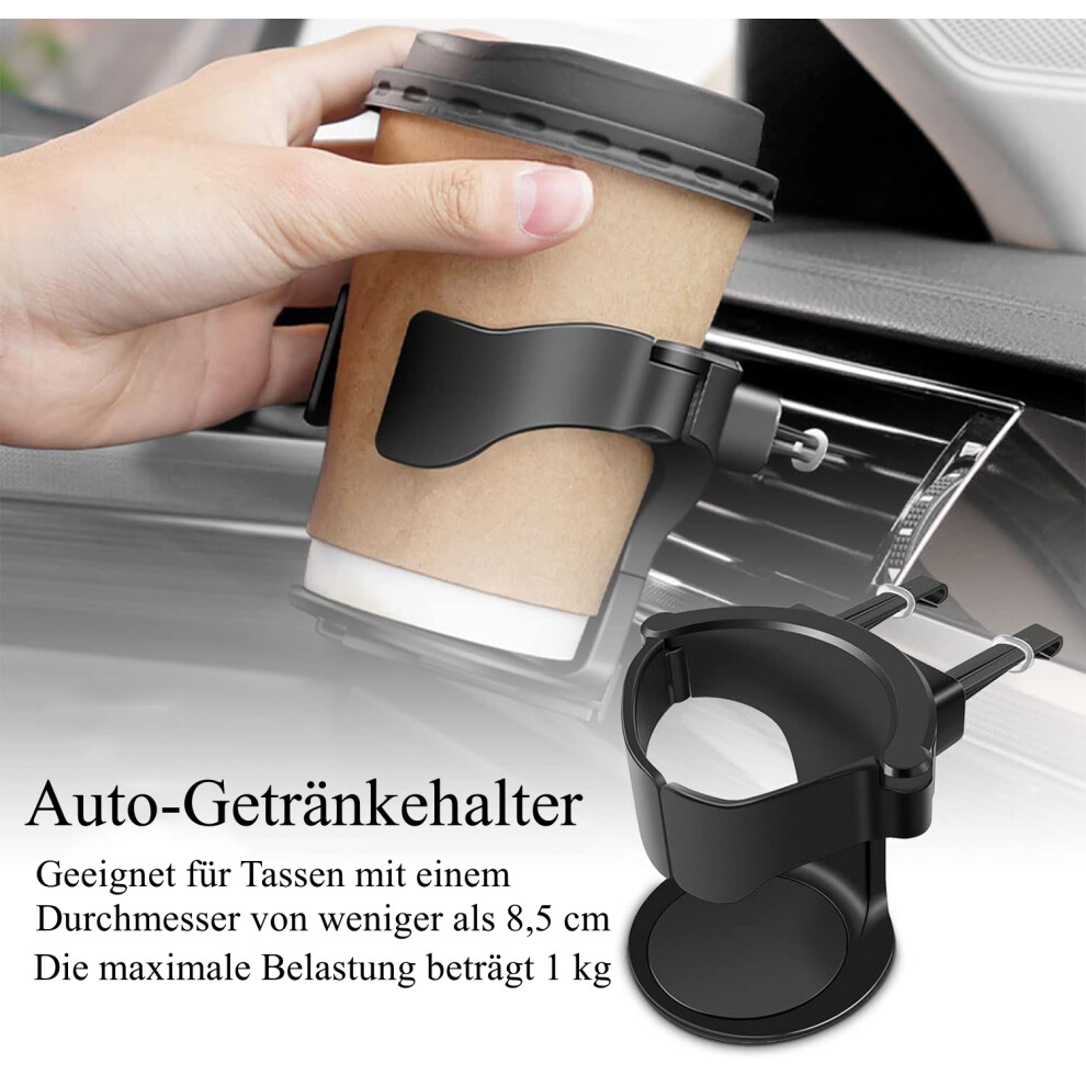 Multifunctional Auto Drink Holder, Quality Material Abs Adjustable Grip Range For Most Vehicles With Horizontal Blade Air Outlet, Car Cup Holder Air 9169997258144