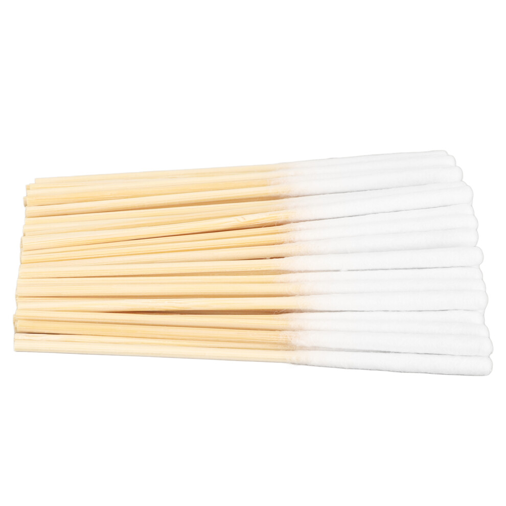 Wooden Handle Cotton Swabs 60 Count 8cm Soft Tip Precise Makeup Applicator