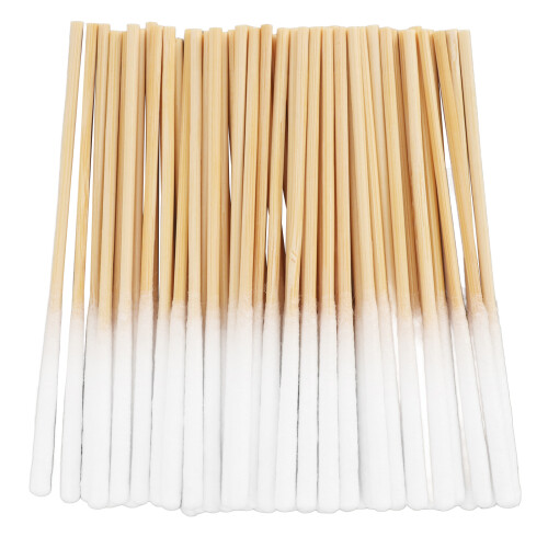 Wooden Handle Cotton Swabs 60 Count 8cm Soft Tip Precise Makeup Applicator 2
