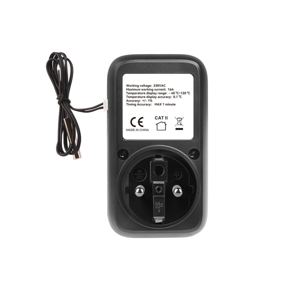 For Aquariums Reptile Thermostat Temp Controller Black Shell Temperature Display Accuracy Features Temperature Control 6935161446197