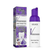 (1pcs) V34 Purple Toning Beauty Teeth Mousse Toothpaste Yellow Teeth Beauty Teeth White Smoke Stains Tartar Cleanin