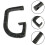 G-Handle Polisher Front Handle Replacement For Electric Polishing Grinding Machine Tool Accessories Black Curved Side Handle 7