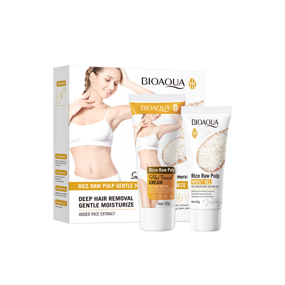 Cream (2 Piece Set 60G+30G) Gentle Hair Removal Care 2-Piece Set Cleansing Hair Removal Skin Care