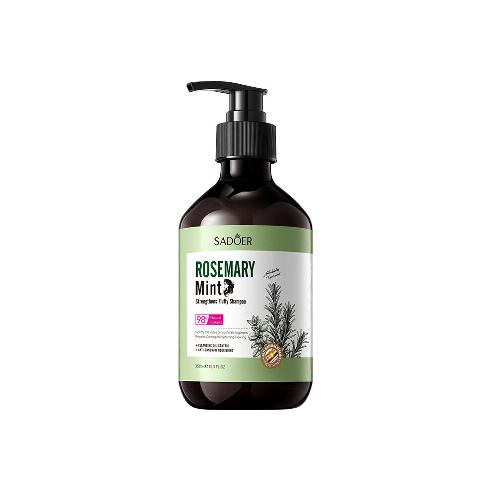 (350ml) Mint Rosemary Fluffy Shampoo SADOER Strengthening Shampoo