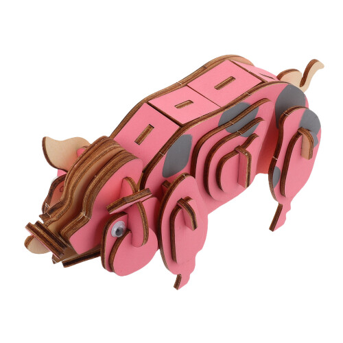 2 Pièces 3D Puzzle Bois Éducatif Déco Bureau