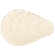 10 pcs fonds bois lisses sac tricot bandoulière DIY