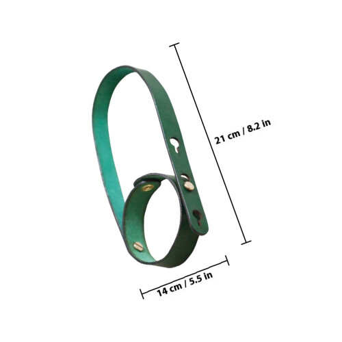 2Pièces De Tasse En Cuir PU Vert, 1
