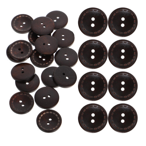 50Pz in Legno Per Cucito Con 2 Per Cappotti Bambini