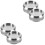 Silver Round Shower Door Handle, Easy To Clean, No Rust 4pcs 5