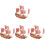 4 Set Puzzle 3D In Legno Barca A Vela, Kit Realistici Da Assemblare 2