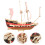 4 Set Puzzle 3D In Legno Barca A Vela, Kit Realistici Da Assemblare 9