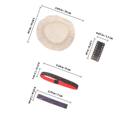 1Set Kit Barattolo Tessuto Termometro Data 1