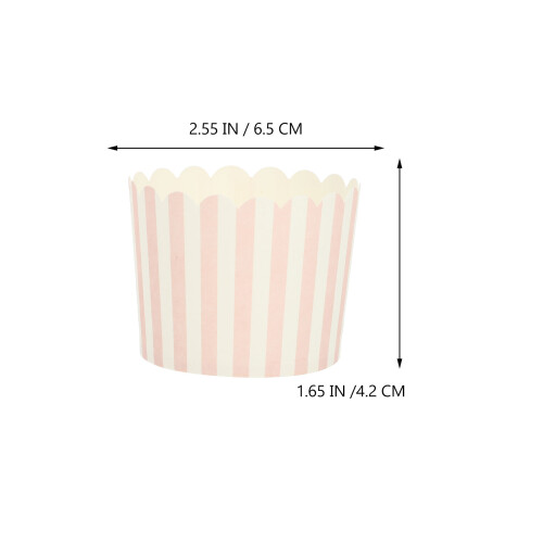 100Pz Coppette Carta Per Cupcake E Muffin Decorazione 1