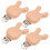4Pz Fermaciuccio in Legno Beige Per Con Guscio 1