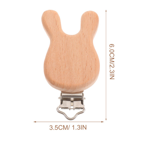 4Pz Fermaciuccio in Legno Beige Per Con Guscio 1