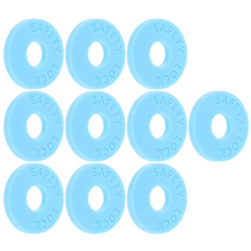 10Pz in Silicone Per Tracolla Chitarra Design Moderno Azzurro