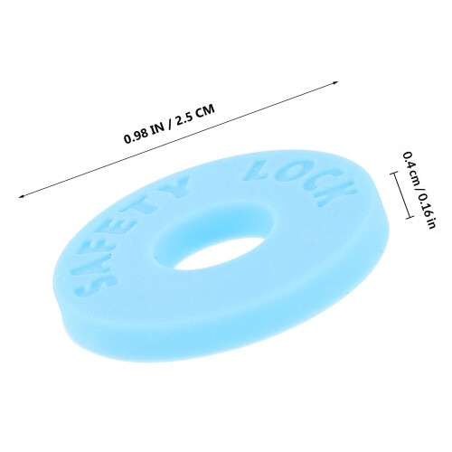 10Pz in Silicone Per Tracolla Chitarra Design Moderno Azzurro 1