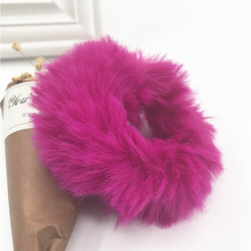 16 pezzi fermacoda peluche coda coniglio elastici misti 2