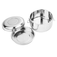 1Conteneur Alimentaire Isotherme En Acier Inoxydable Argenté Portable