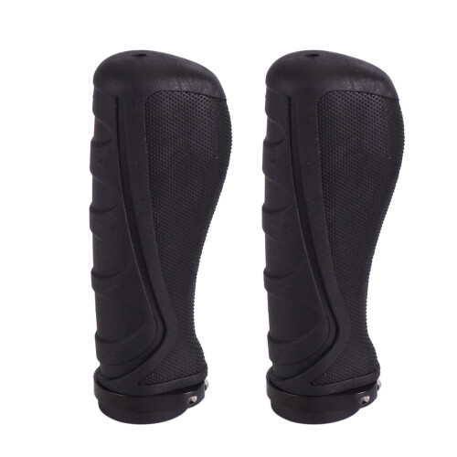 2Pz Manopole Manubrio Bici Gomma Nero Antiscivolo Comode