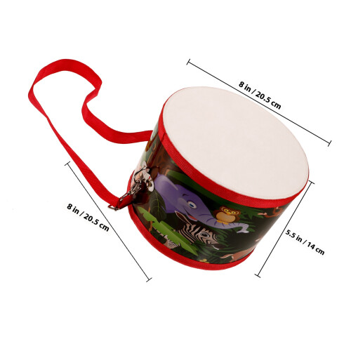 Set Tamburo Timpano Per Bambini Con Bacchette Educativo 1