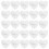 100Pz Blocca Cuore Gomma Bianco Per Brooch E Progetti Creativi 3