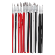 60Szt Wielofunkcyjne Pędzle Artystyczne Nylon Drewniane Do Akwareli