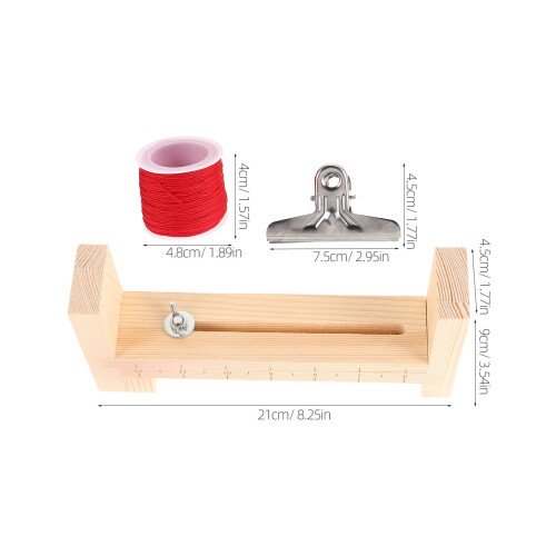 1Set Strumento in Legno Per Intreccio Corde Braccialetti E Collane DIY 1