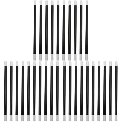 60 Unidades Bastão Plástico Preto E Para Espetáculo 1