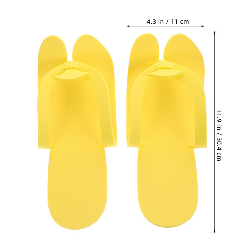 10Pares Chinelos Para Hóspedes Amarelos Eva Para De 1