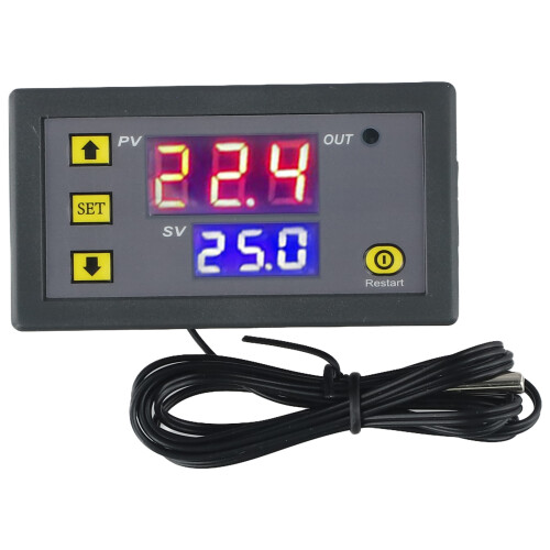 Digital Temperature Controller Fitting 1pc 20A Thermostats Assembly Attachment LED Regulator Relay Replacement 1