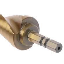Bohrer, Holzstufenbohrer, Kegelbohrer, 6-25 mm Goldlochschneider, Metallbohrer, Stufenkegel, Titanbeschichteter Bohrer, Bohrer