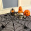 Black Cobweb Tablecloth Reusable Halloween Dining-Black 6 6