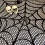 Black Cobweb Tablecloth Reusable Halloween Dining-Black 6 5