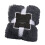 Snuggles Warm Throw for Sofa Bed Blanket,-130X160cm Dark Gray 1