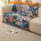 Sofa Throw Blanket, Comfortable Cotton Blend-Proud flower 2 7