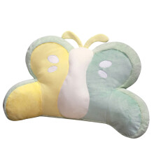 Office Chair Plush Lumbar Pillow Waist Support Cushions-Green