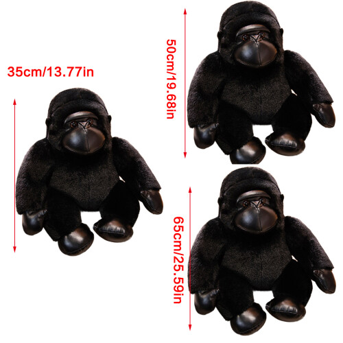 Plush Monkey Plushie Pillow Stuffed Animal Throw-Black 65CM 1