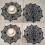 Round Spiders Webs Laces Doily Placemat Home Table-Schwarz 1 3