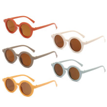 5er-Pack runde Kindersonnenbrillen im Retro-Stil, ideal als Foto-Requisite und für Outdoor-Sportarten. Flexibler Rahmen, modische Sonnenbrillen,