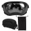 Dog Goggles Windproof UV Dustproof Adjustable Straps Black & Gray PC 2