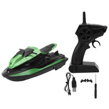 Barca telecomandata per giocare in piscina e al lago, veloce barca RC elettrica con illuminazione dinamica e batteria ad alta capacità, giocattolo