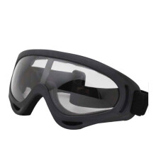 Motorradbrille für Dirtbike, ATV und Motocross, winddichtes Offroad-Design mit transparenten Gläsern und Schaumstoffpolsterung, UV-Schutz