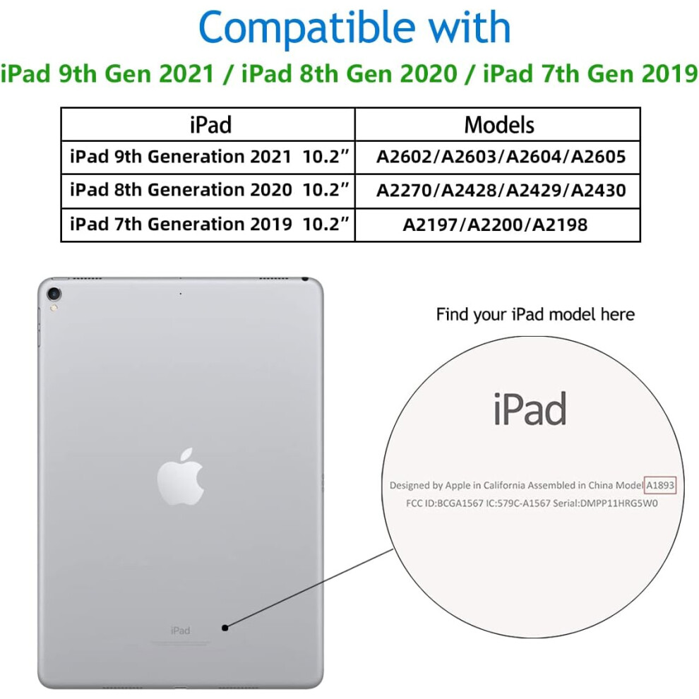 Tablet Guardian For Your 10.2 Inch Ipad, Featuring Soft Baby Skin Silicone Back And Automatic Wake Sleep Function 9169997259165