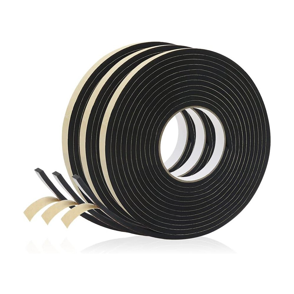 Insulation Tape For Door Frame, Soundproof High Density Foam Weather Stripping Closed Cell Foam Sealant Strip Self Stick Seal Waterproof Gasket Tape, 9358999422725