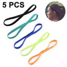 Faixas de cabelo Performance Fitness, elásticas e antiderrapantes com aderência de silicone para homens e mulheres.