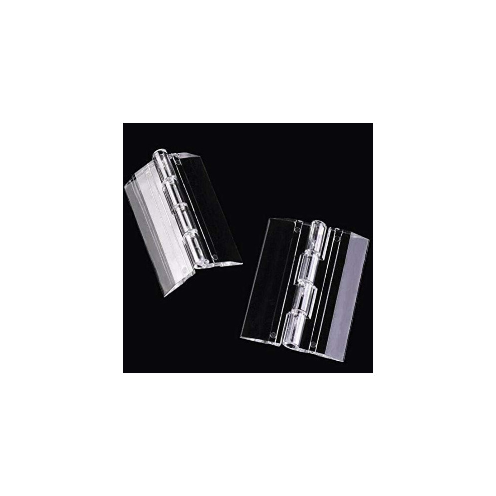 Mini Folding Hinge, Clear Acrylic Hinges For Plexiglass And Plastic Cabinets, Tiny Piano Hinge With Transparent Appearance Ideal For Diy Projects (9 9169997259363