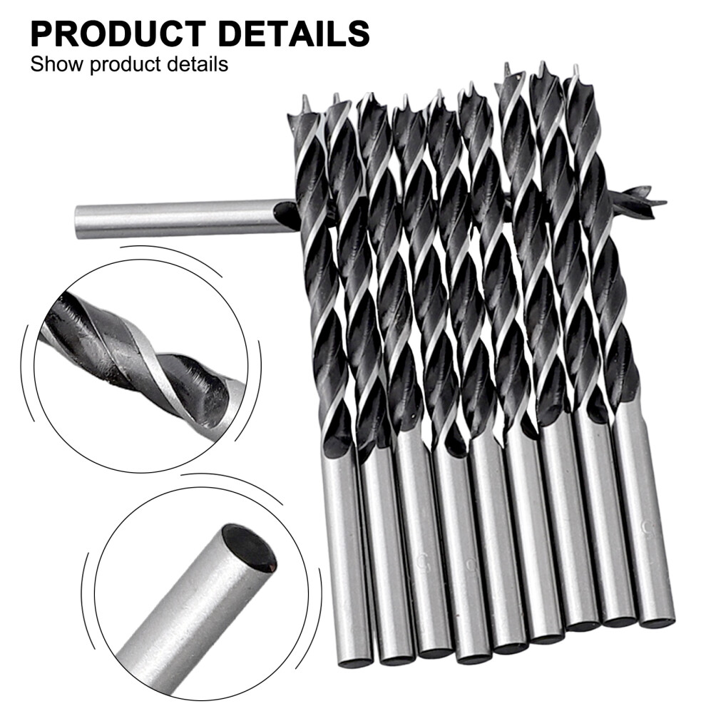 Woodworking Drill Bit Drill Bit 10Pcs 5Mm Diameter Spiral Wood Woodworking Drill Bit Drill Bit Set Drill Bit Set 6935161426960